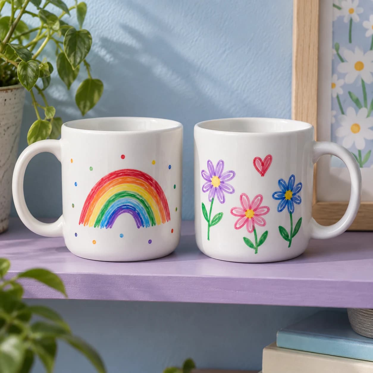 Rainbow and flower designs for inspiration